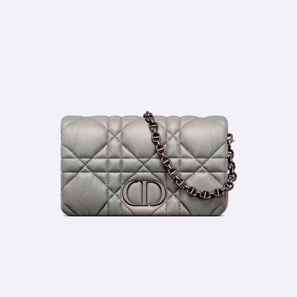 DIOR CARO MACROCANNAGE MINI BAG
Gray Stone Quilted Macrocannage Calfskin